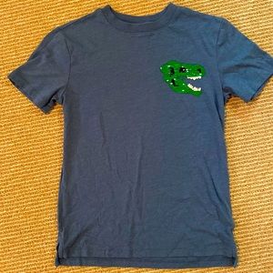 Boys Dinosaur Reversible Sequin T-Shirt